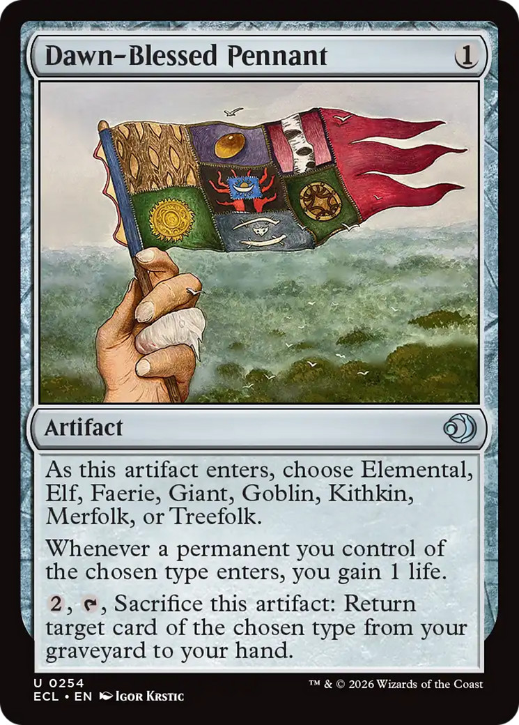 x4 Dawn-Blessed Pennant ECL Lorwyn Eclipsed MTG 254 M/NM 4x