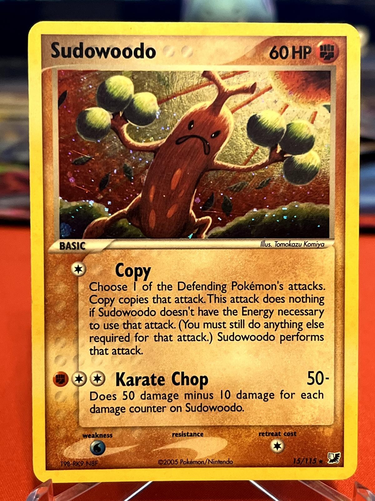 Sudowoodo 15/115 Holo Rare Unseen Forces Pokemon LP/MP