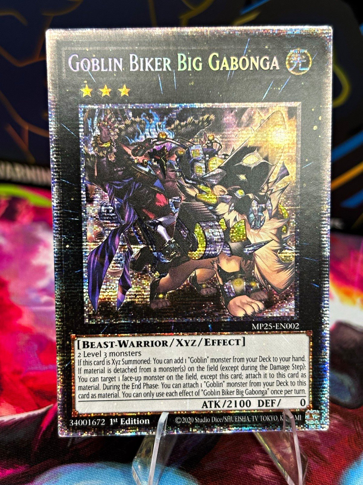 Yu-Gi-Oh! Goblin Biker Big Gabonga MP25-EN002 Starlight Foil 1st EN 2100/0