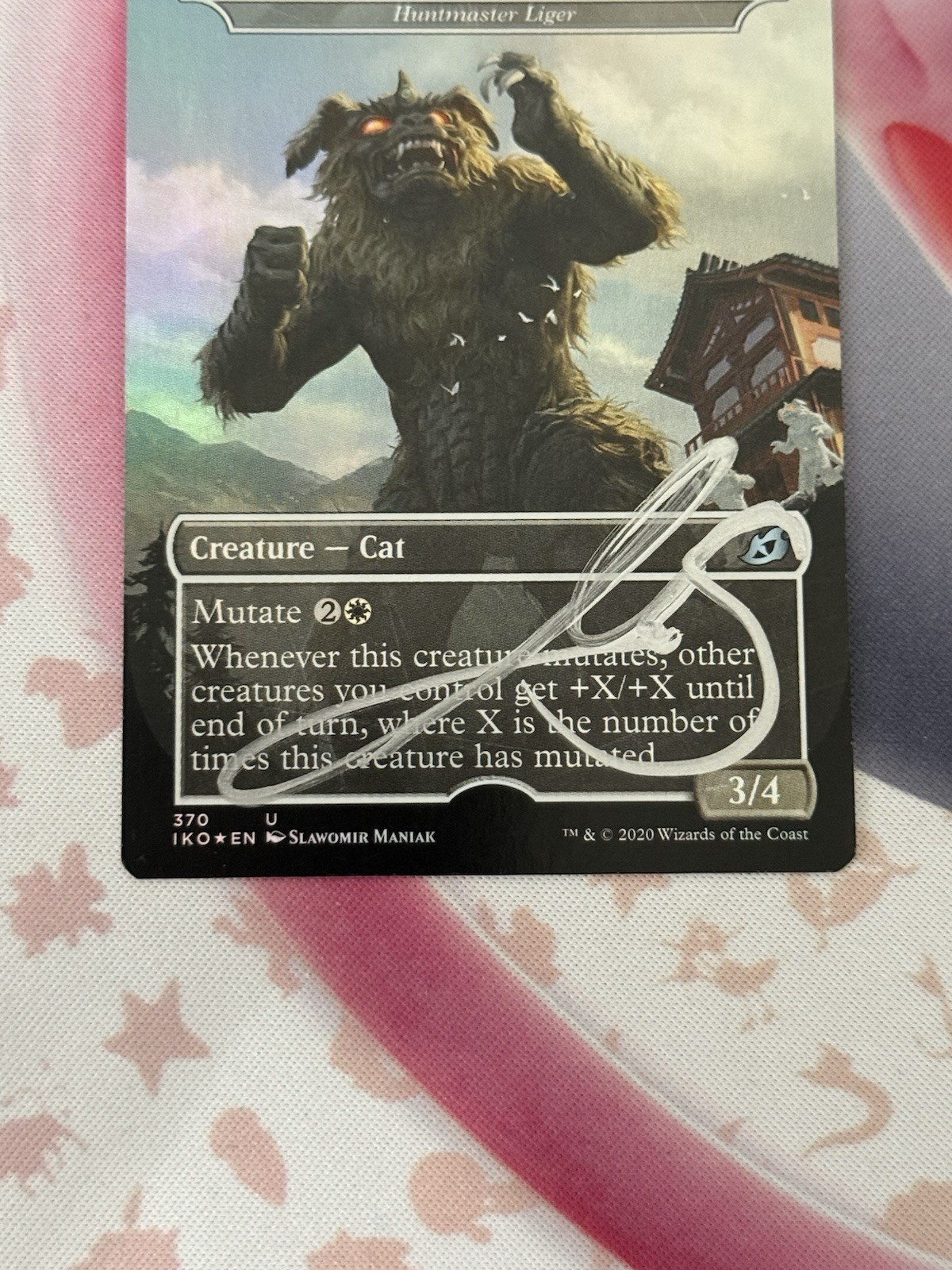 MTG Magic King Caesar, Ancient Guardian x1 Signed Art Proof IKO Slawomir Maniak