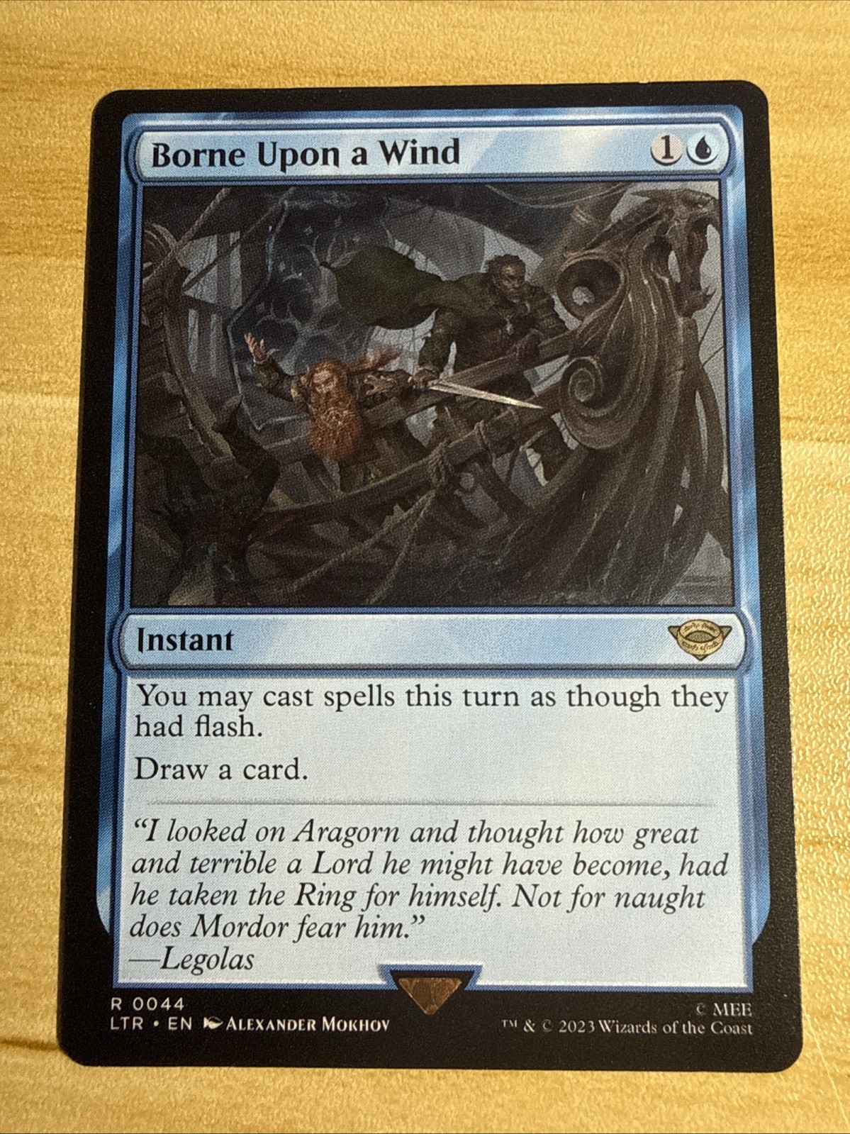 Borne Upon a Wind MTG The Lord of the Rings: Tales of Middle-Earth LOTR – NM