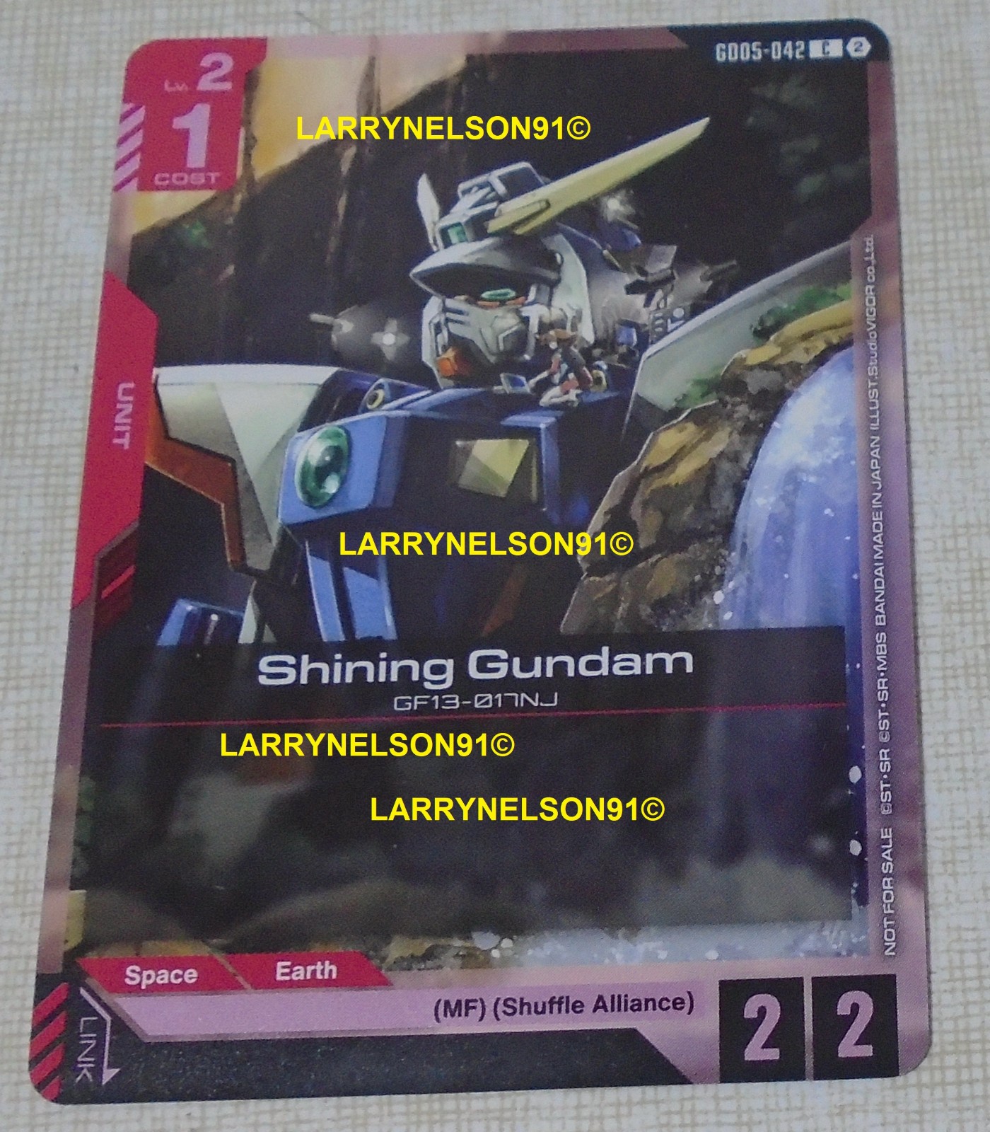 Gundam Card Game Shining Gundam GD05-042 Release Event English PROMO TCG 1ST