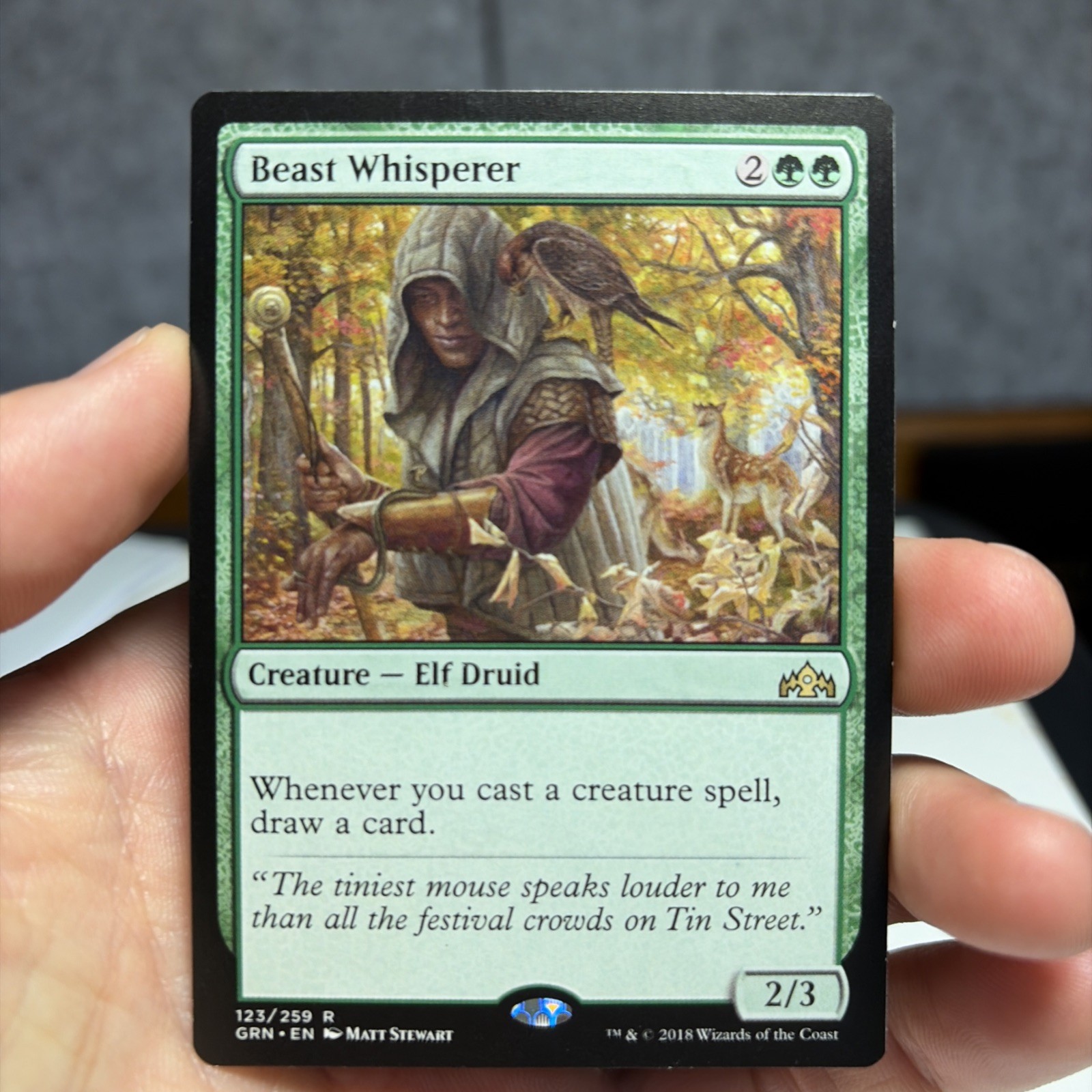 Beast Whisperer Guilds of Ravnica Regular Mtg Magic The Gathering GRN 123
