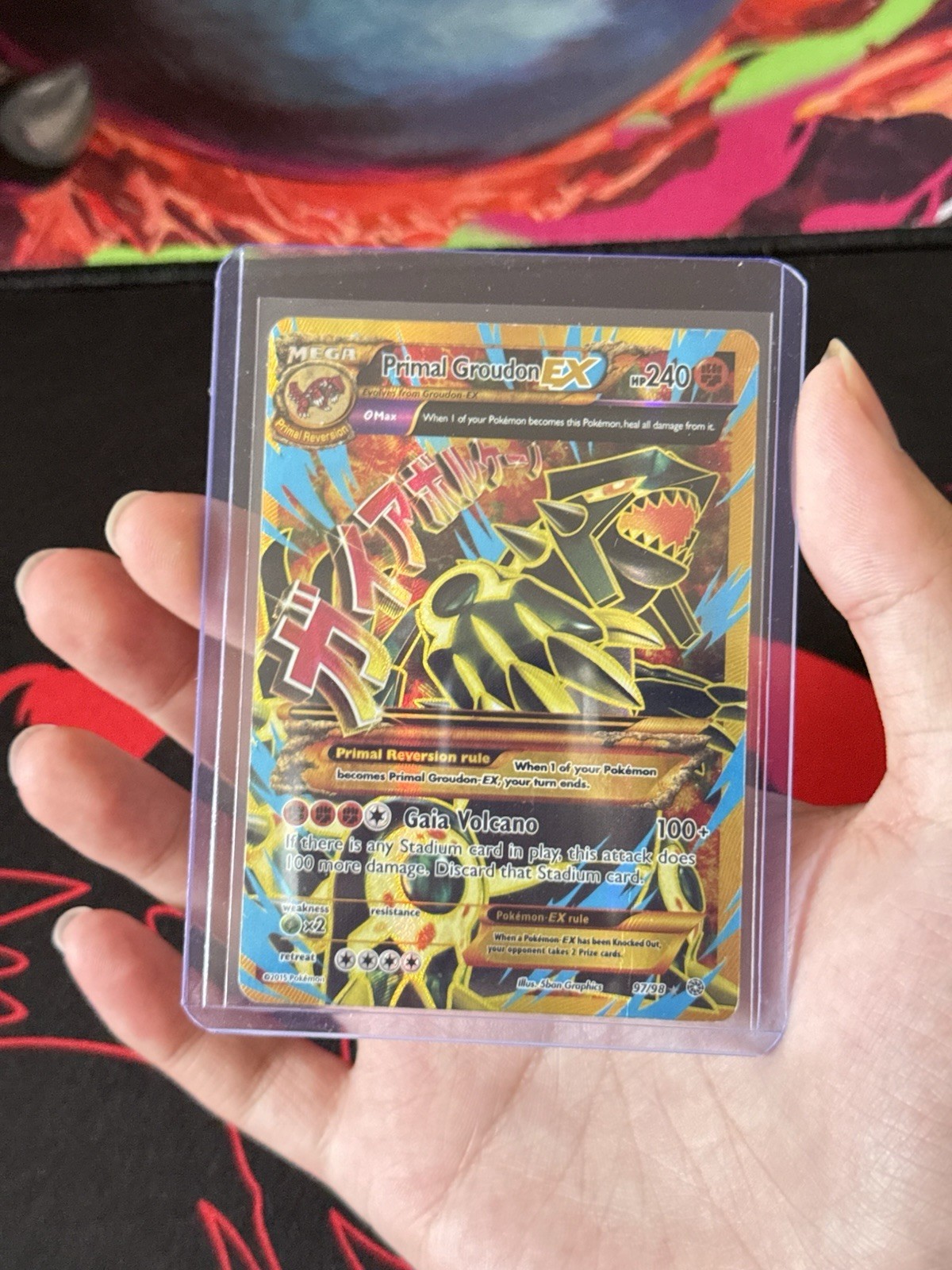 Primal Groudon EX (Shiny Full Art) 97/98 XY – Ancient Origins Holo