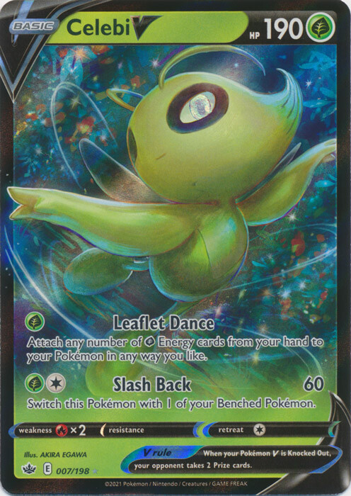 Celebi V – 007/198 Ultra Rare Chilling Reign NM Pokemon TCG