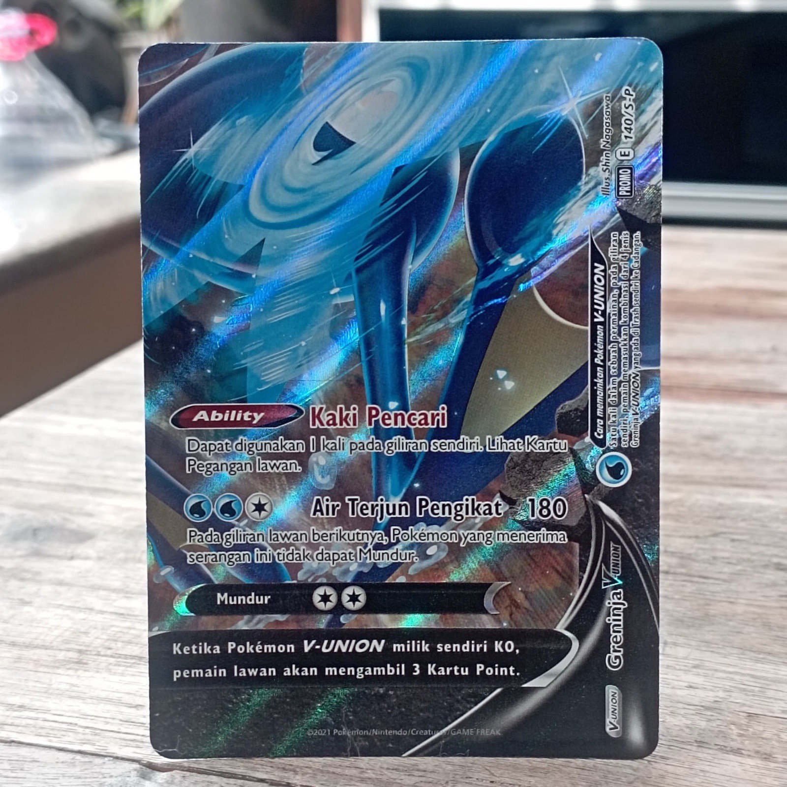 3 Sets Pokemon V-UNION Promo Mewtwo Zacian Greeninja Promo Pokemon TCG indonesia