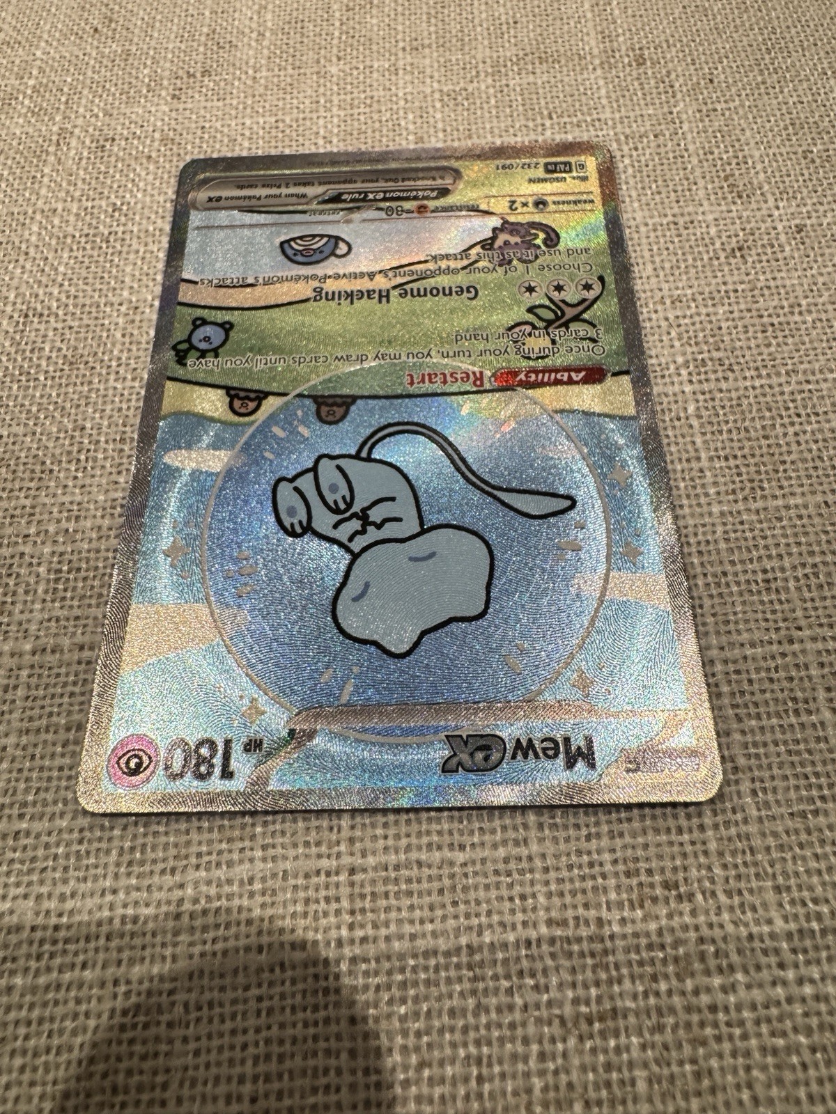 Pokémon TCG Mew ex Special Illustration Rare Full Art Holo 232/091 Paldean Fates