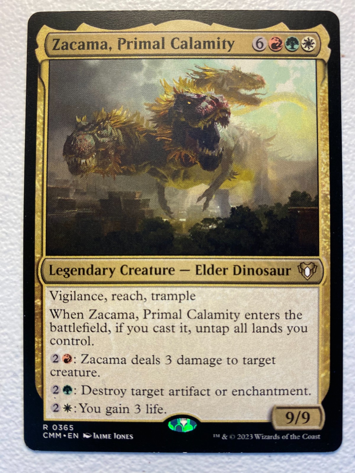 MTG 1x Zacama, Primal Calamity # 365 Commander Masters Magic the Gathering x1 NM