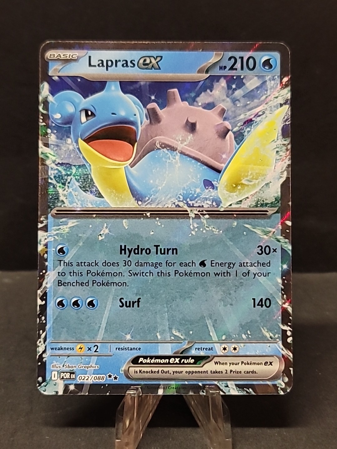Lapras ex 022/088 Double Rare POKEMON TCG Perfect Order POR EN NM/M
