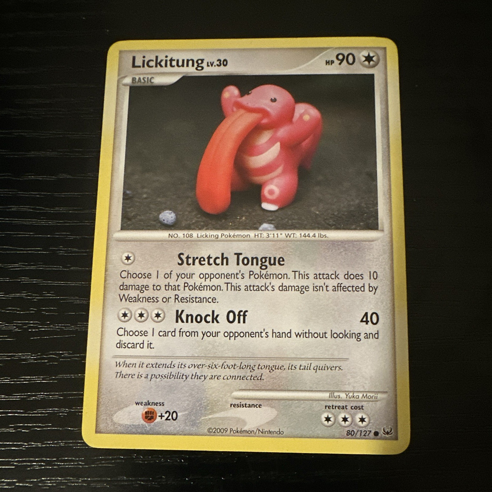 Pokemon TCG Lickitung 80/127 Platinum Regular Common Eng 2009 HP 90