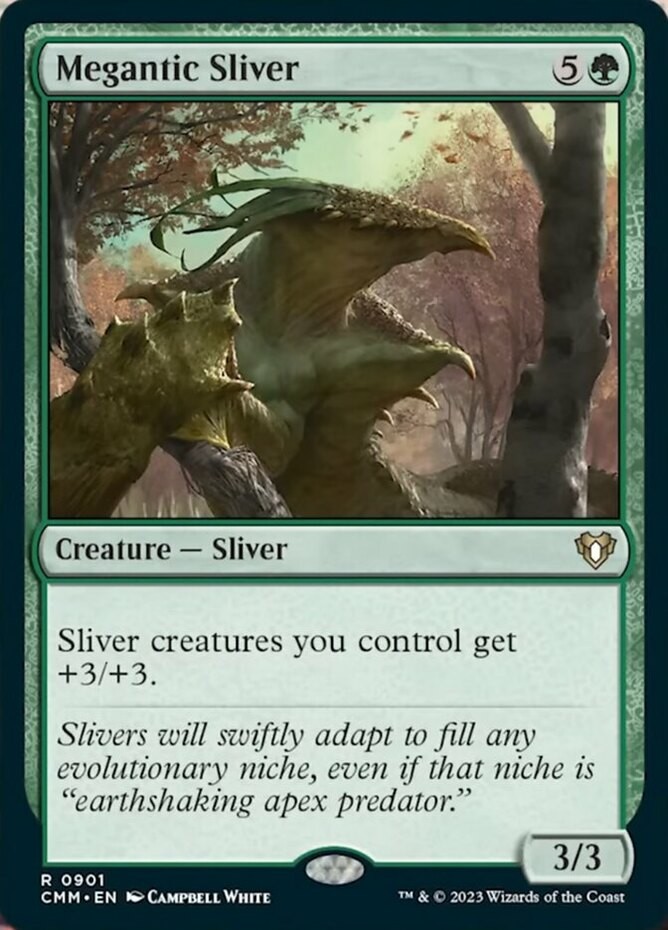 Megantic Sliver ~ Near Mint Commander Masters MTG Magic UltimateMTG Green Card