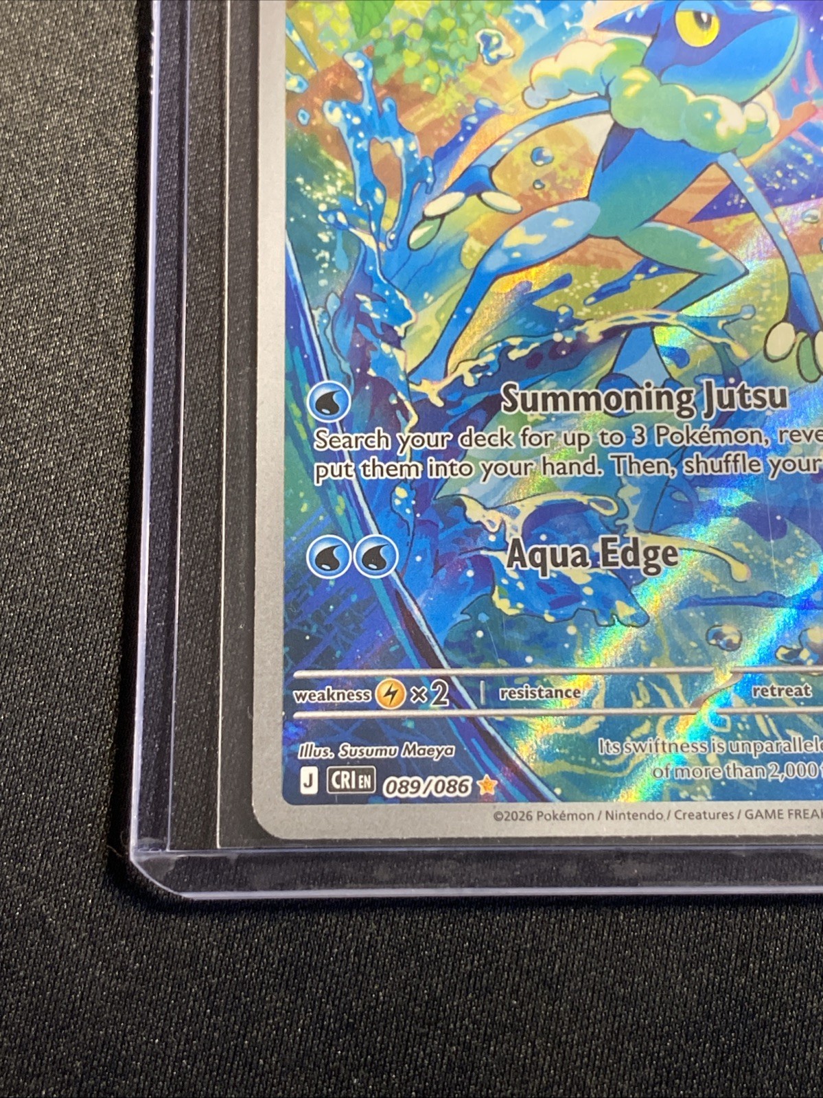 Pokemon Frogadier 089/086 Chaos Rising Rare Full Art Holo 2026 ENG