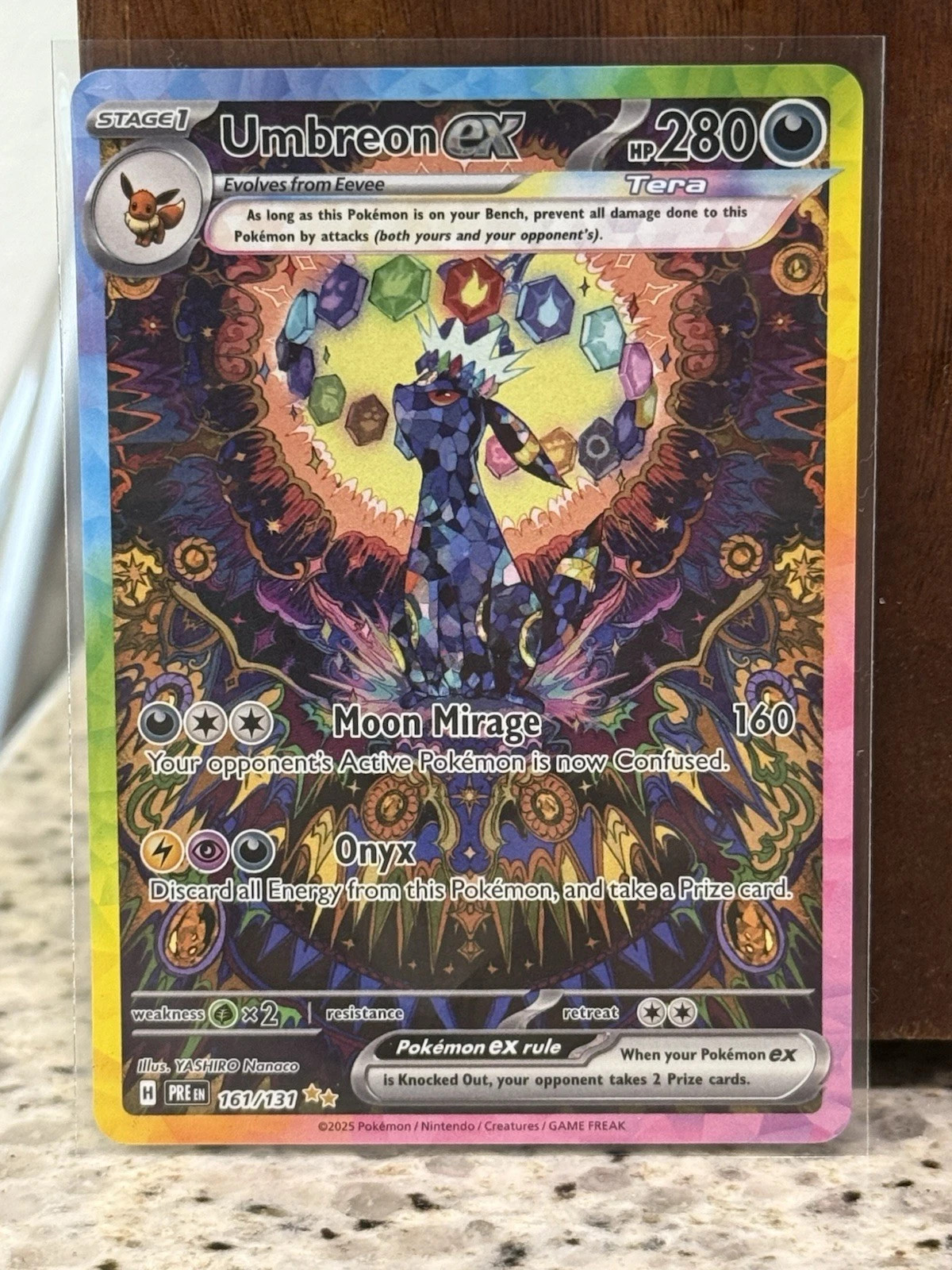 Pokemon Umbreon EX Sir 161/131 Special Illustration Rare Prismatic Evolutions!