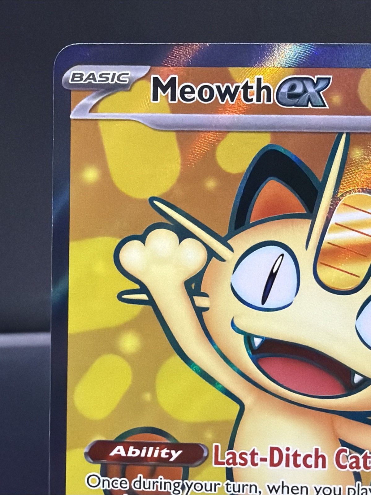 Pokémon Meowth EX Full Art Foil Rare Basic Card POR 107/088 💥 💥 PACK FRESH💥💥