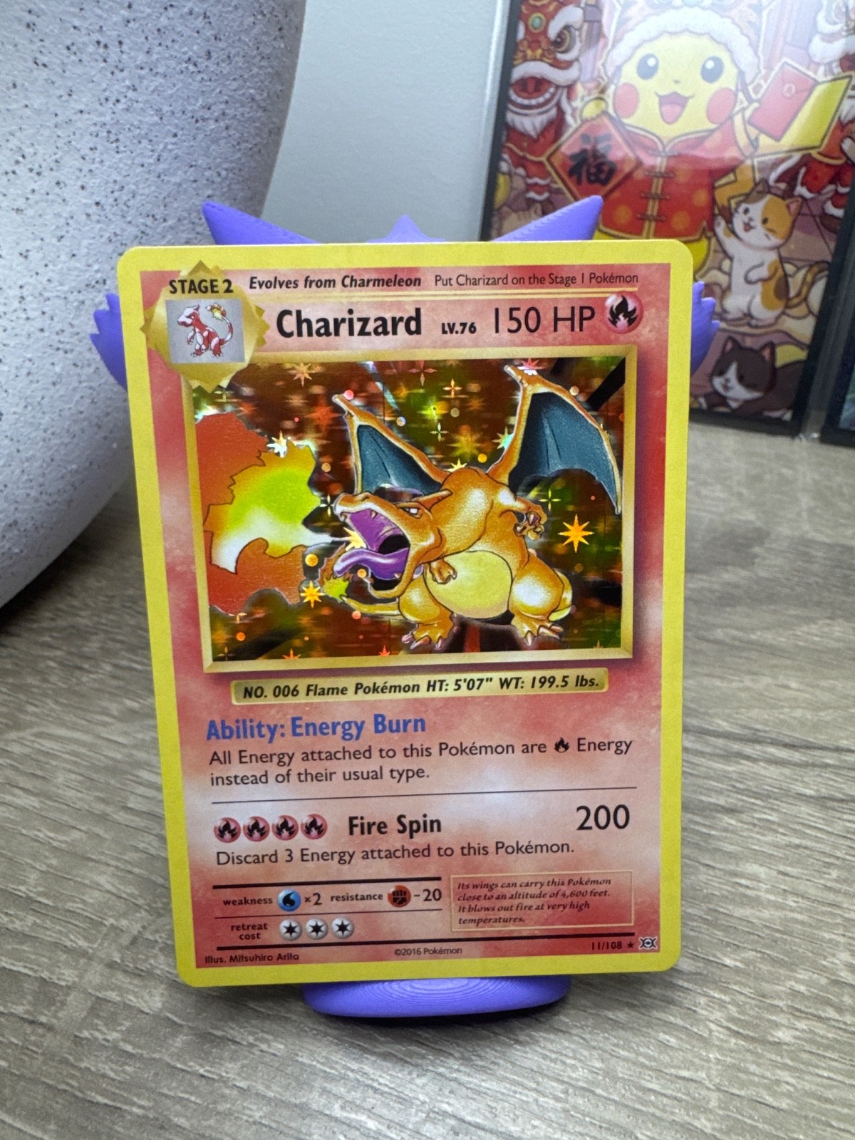 2016 XY Evolutions charizard holo 11/108 Mint
