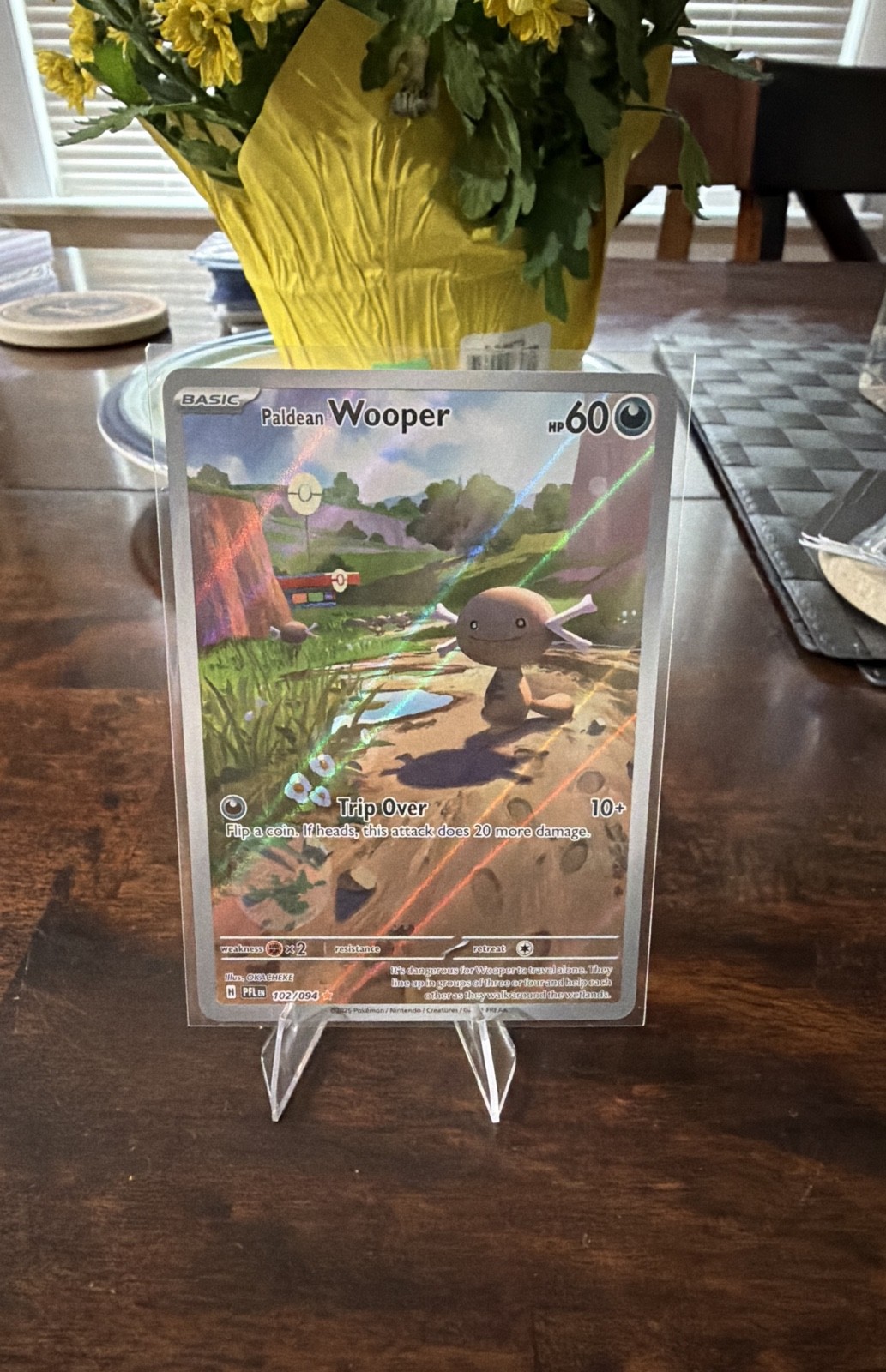 Paldean Wooper 102/094 Me02: Phantasmal Flames Holo