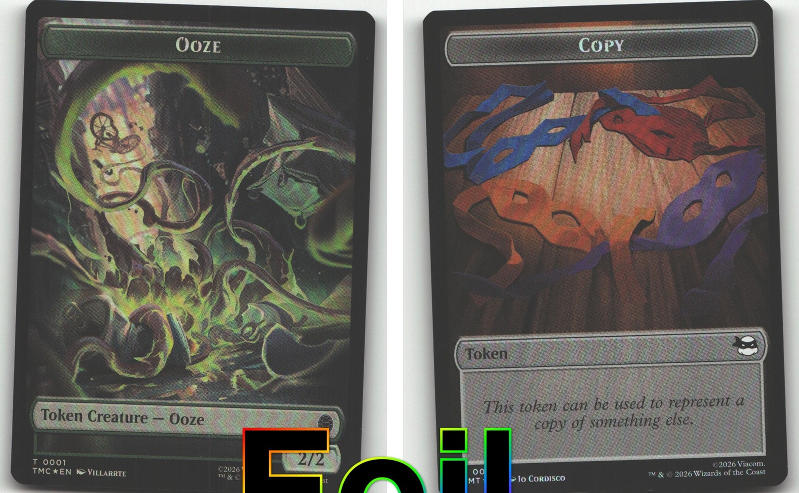 Ooze // Copy Double-Sided Token- (LP)-*Foil*-EN-[TMC – 1 // 1]