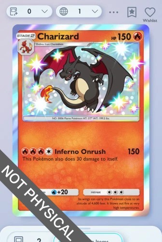 Pokemon TCG POCKET – Charizard Shiny 1⭐, Crimson Blaze, English