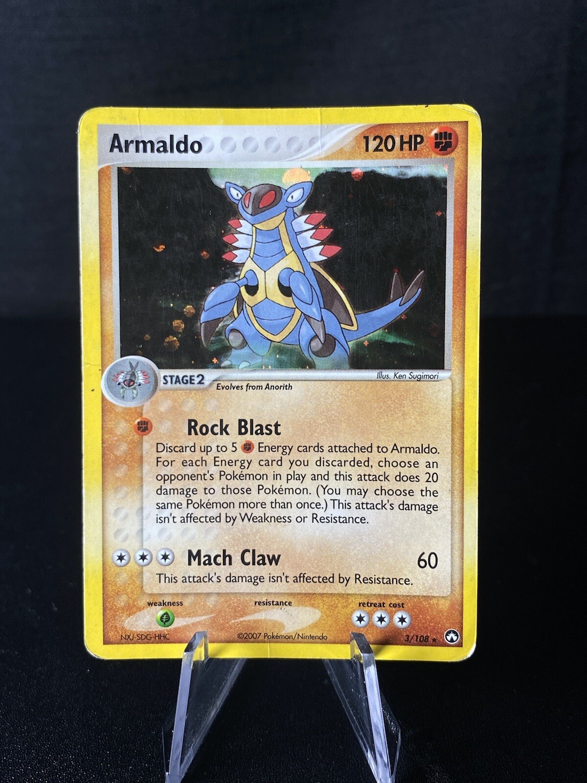 Armaldo 3/108 – Rare Holo – Ex Power Keepers Pokemon TCG