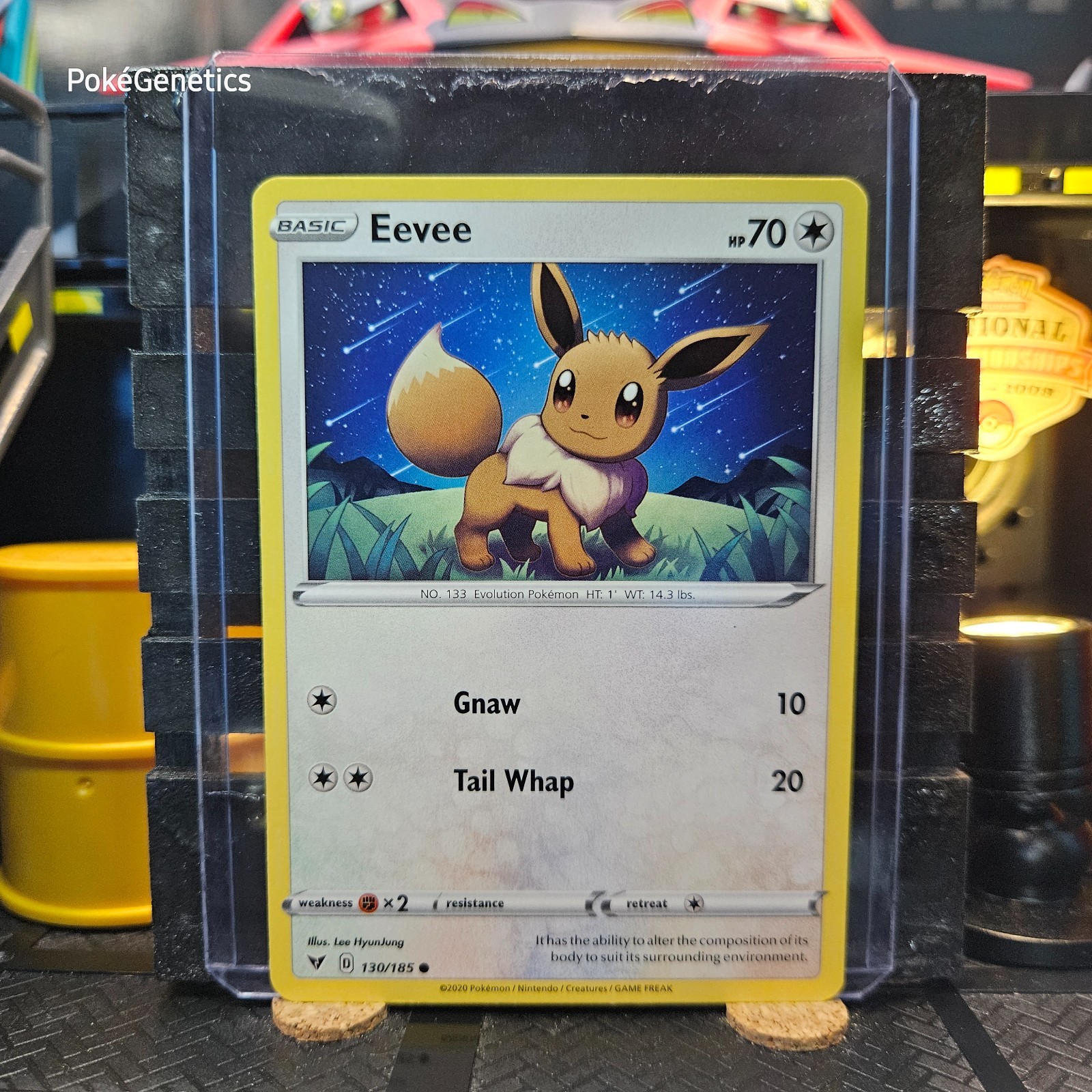 Eevee Vivid Voltage Pokémon TCG 130/185 Sword & Shield SWSH04 Common