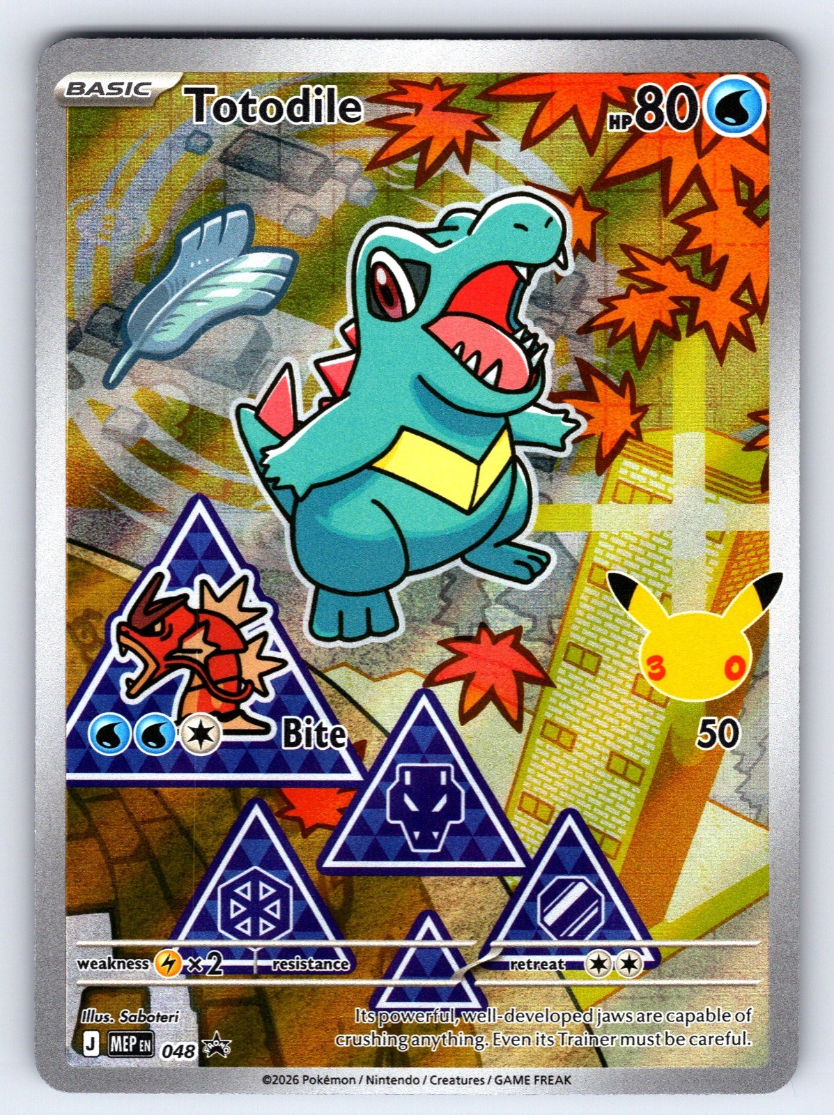 Totodile – 048 Holo Promo MEP Pokemon TCG NM