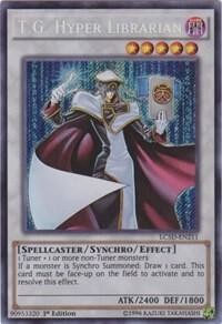 T.G. Hyper Librarian 1st Edition Secret Rare LC5D-EN211 LP