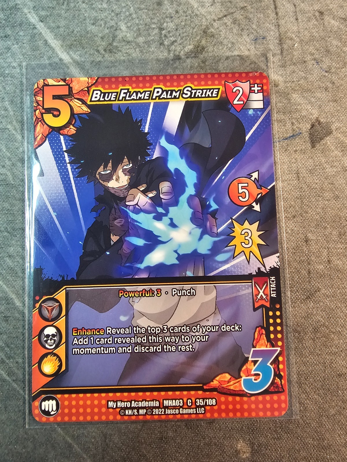 My Hero Academia UniVersus Dabi Blue Flame Palm Strike MHA03 35/108 Common
