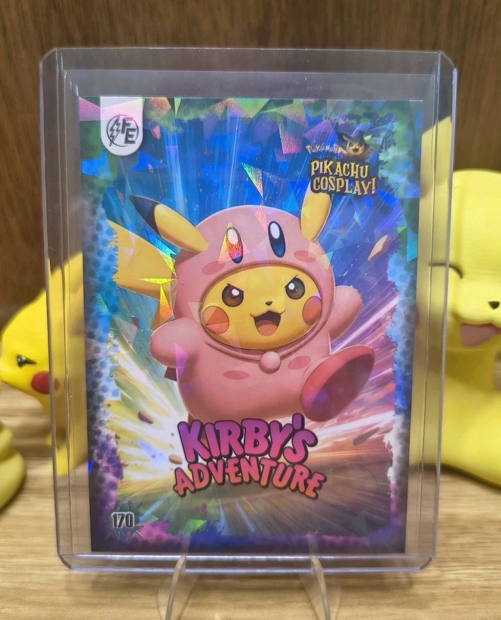 Pikachu Cosplay – Kirby’s Adventure – Cracked Ice Holo – #170 – NM