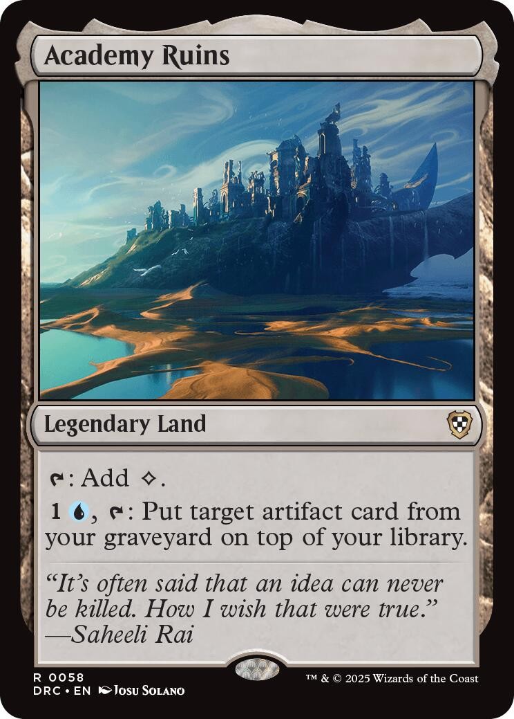 Academy Ruins – 58 – NM – Commander: Aetherdrift – MTG