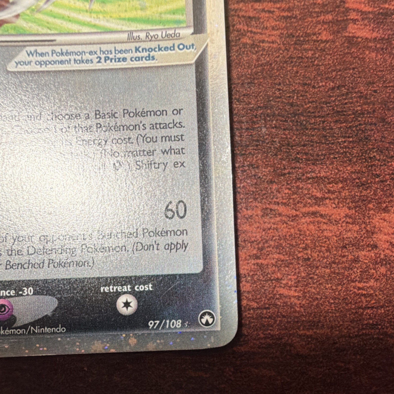 Nintendo Shiftry ex 97/108 EX Power Keepers Ultra Rare Holo 140 HP 2007