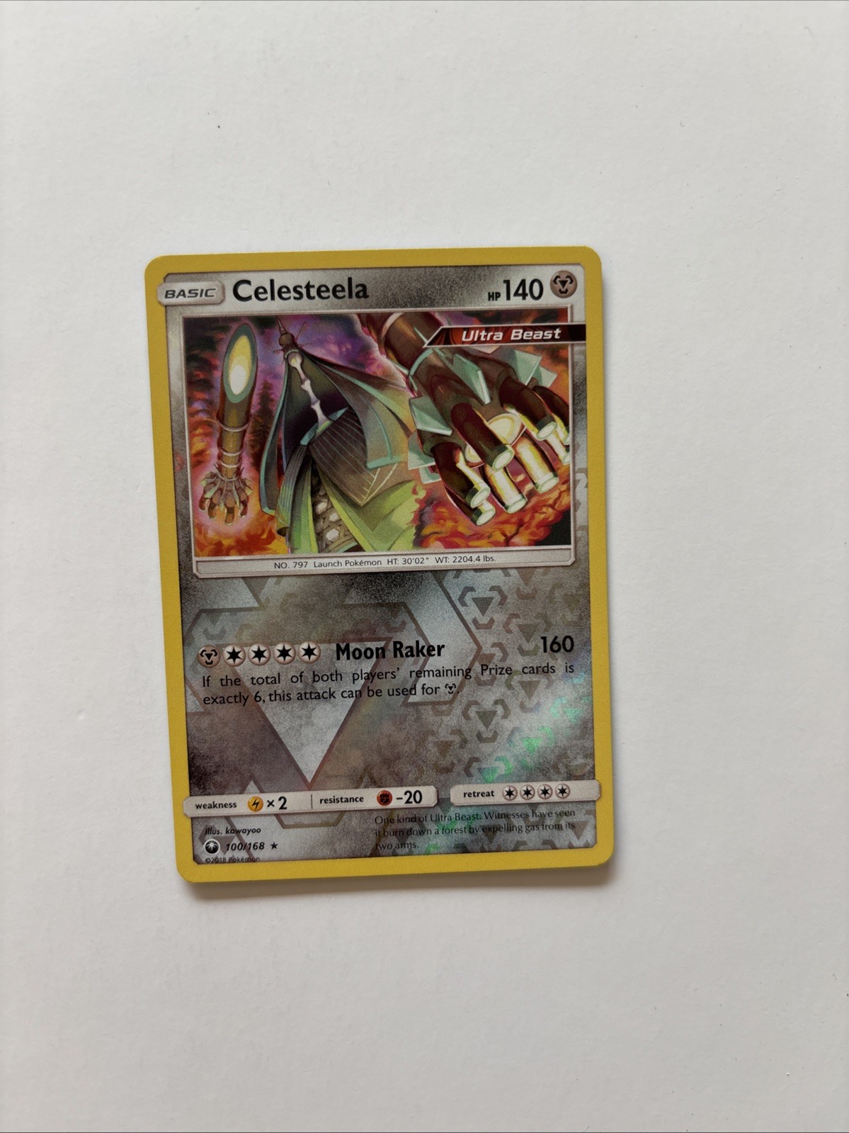 Celesteela 100/168 Rev Reverse Holo SM Celestial Storm Pokemon NM