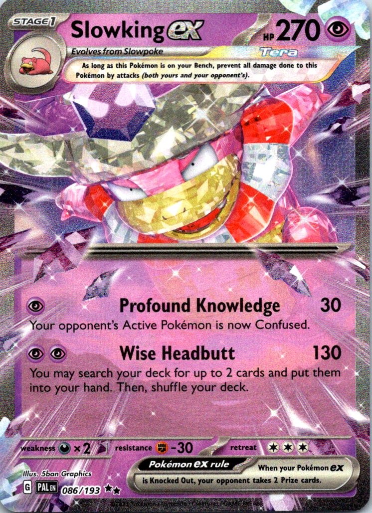Slowking ex – Holo Double Rare SV02: Paldea Evolved 086/193 NM