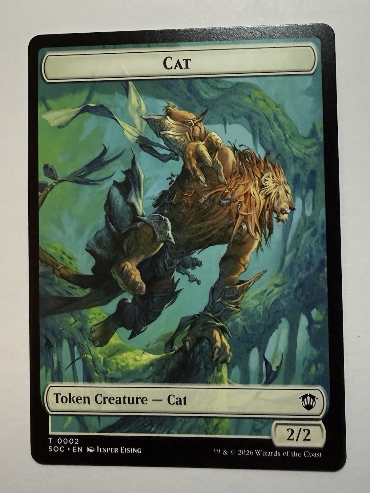 Cat // Inkling Double-Sided Token 2-22 SOC Commander: Secrets of Strixhaven NM