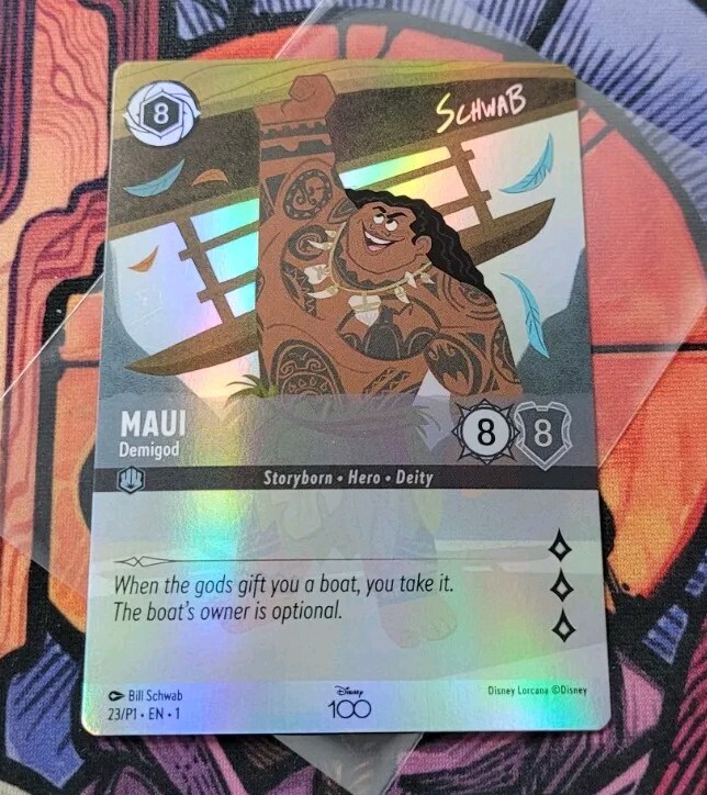 Maui – Demigod 23 Alternate Art Disney100 Promos Lorcana Card