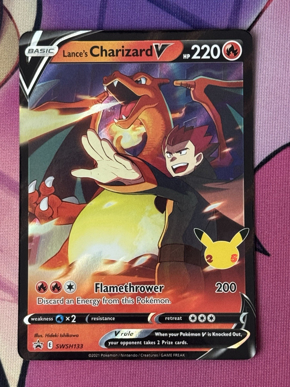 Sword & Shield Promo Lance’s Charizard V SWSH133 Holo Promo Pokemon Holo NM/M