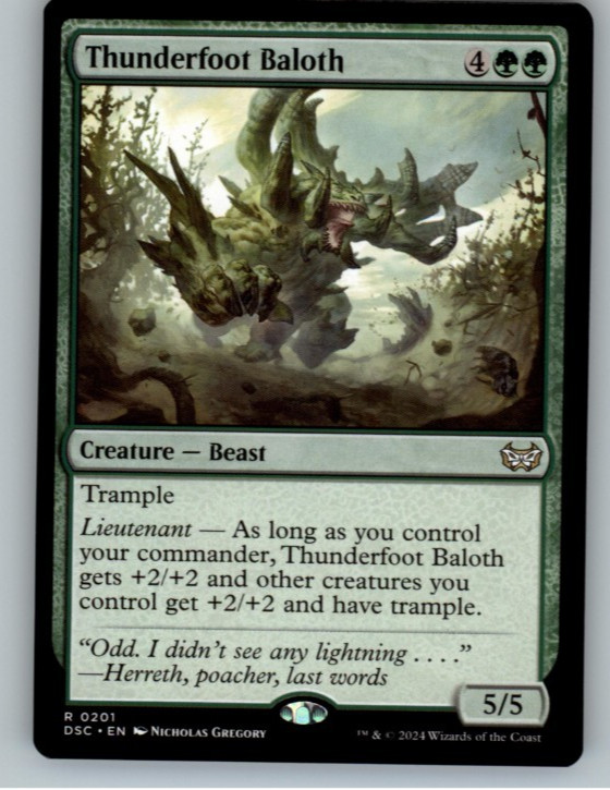 Thunderfoot Baloth Commander: Duskmourn: House of Horror Regular #201