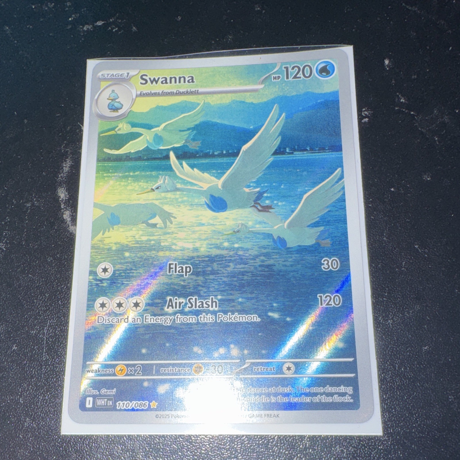 Near Mint Swanna 110/086 Sv: White Flare Illustration Rare