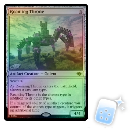 FOIL ROAMING THRONE The Lost Caverns Of Ixalan LCI Magic MTG MINT CARD