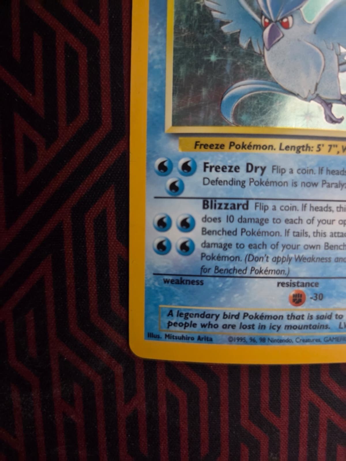 Articuno Fossil 2/62 Holo