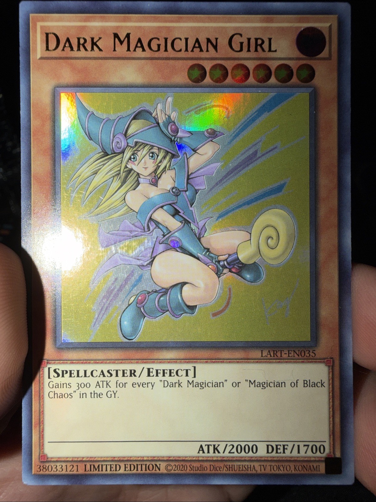 Dark Magician Girl (2021) LART-EN035 The Lost Art Promotion Limited Ed. (VLP/LP)