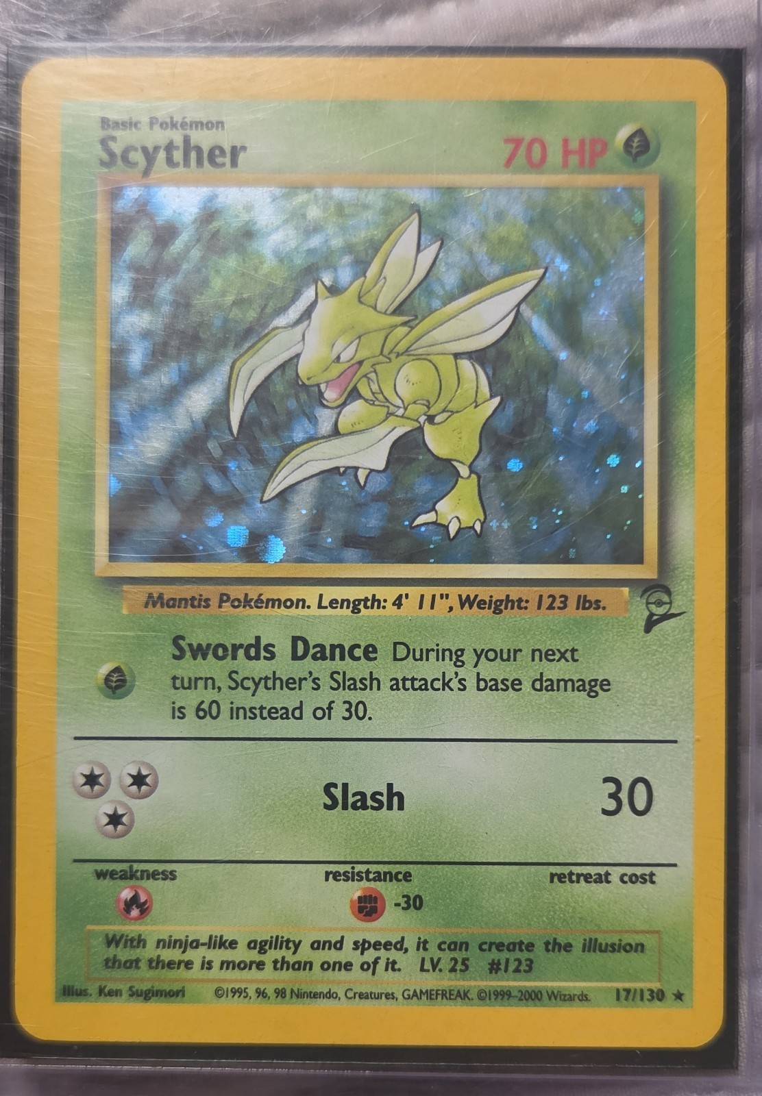 Scyther 017/130 Base Set 2 Holo
