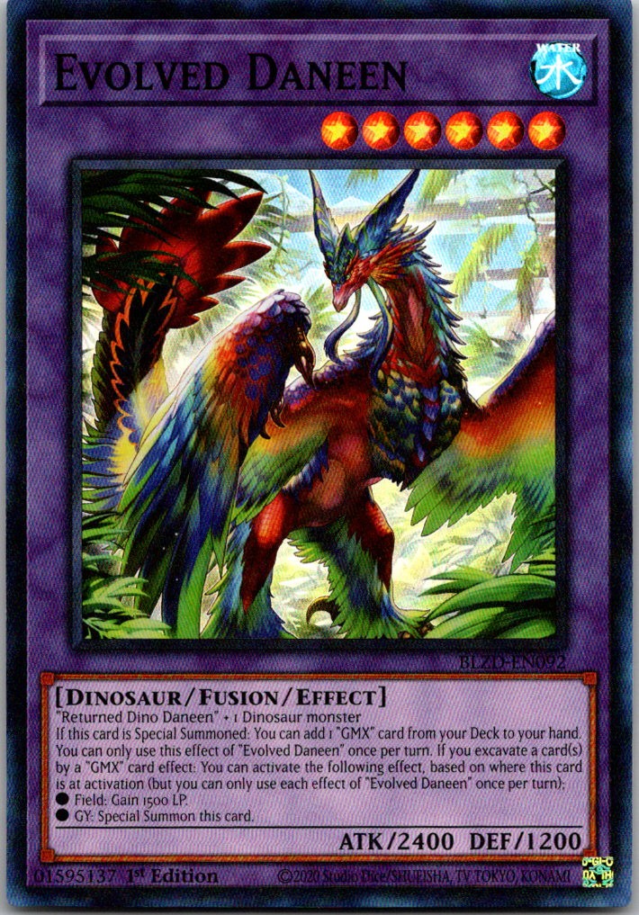 Evolved Daneen 1st Edition Super Rare Blazing Dominion BLZD-EN092 NM