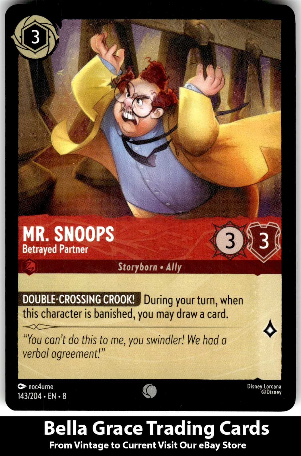 Mr. Snoops #143/204 Reign of Jafar Disney lorcana Common