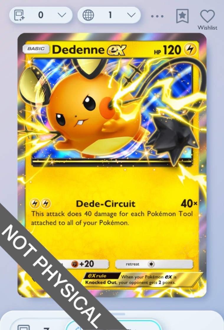 Pokemon TCG POCKET – Dedenne EX 4 🔷, Everyday Wonders, English