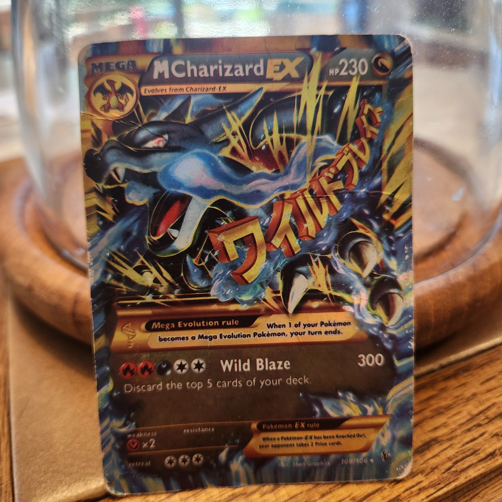 Pokémon 2014 M Charizard EX X 108/106 Secret Rare Holo XY Flashfire