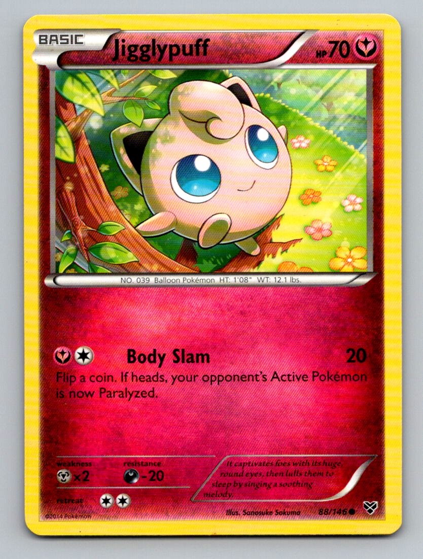 Jigglypuff 88/146 Common XY Pokemon Lightly Played