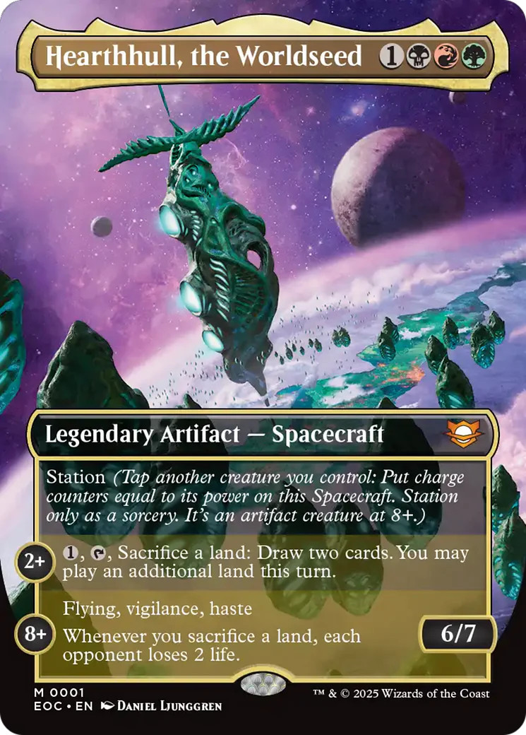 MTG Hearthhull, the Worldseed (Borderless) [Edge of Eternities Commander] Foil N