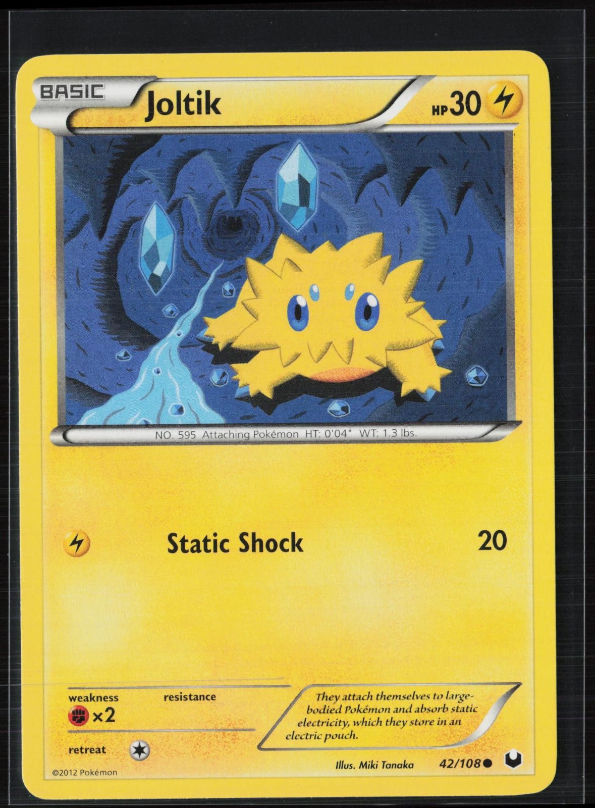 Joltik 42/108 Common Dark Explorers Pokemon Lightly Played