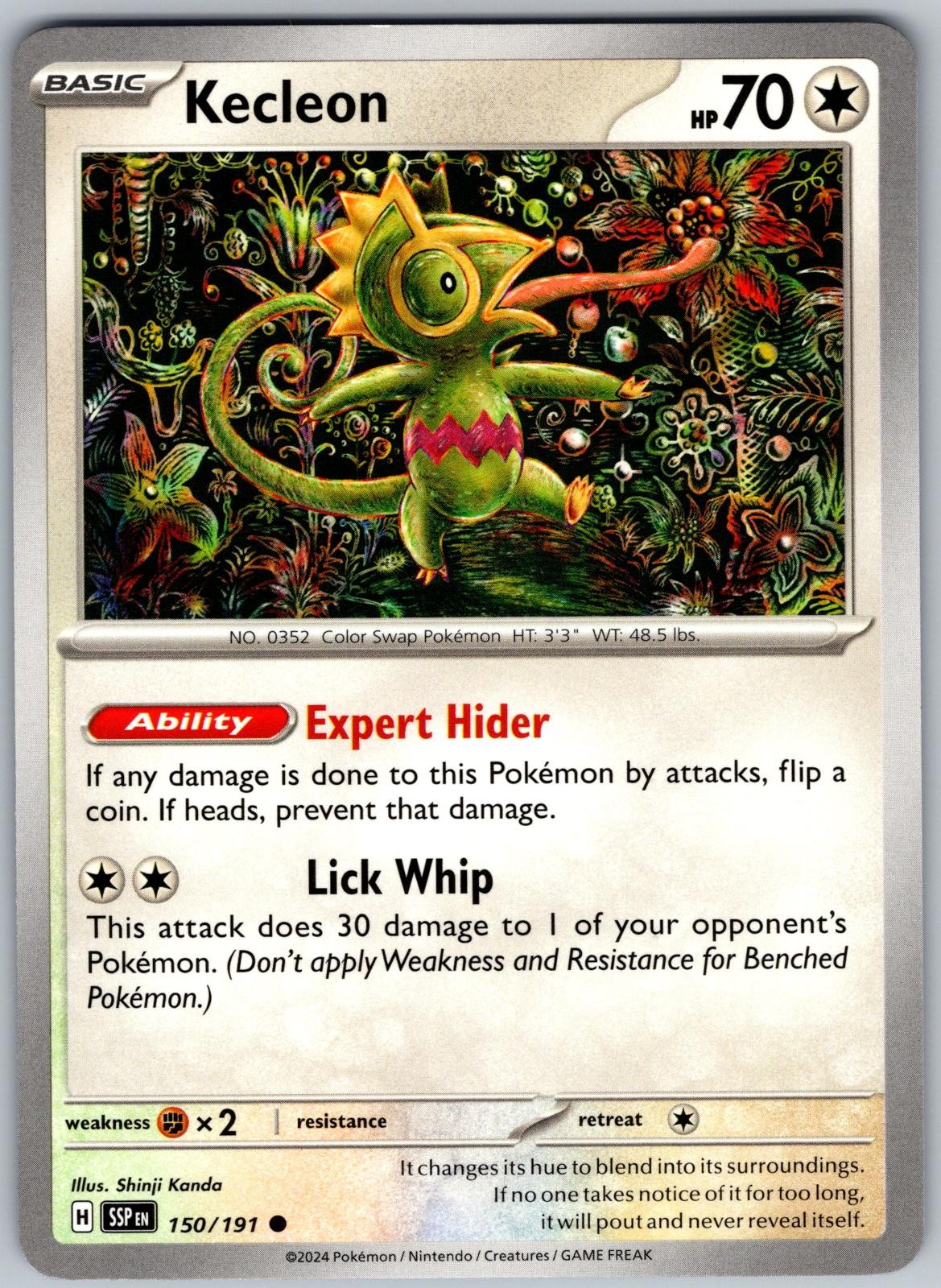 Kecleon 150/191 Common Surging Sparks Pokemon Near Mint