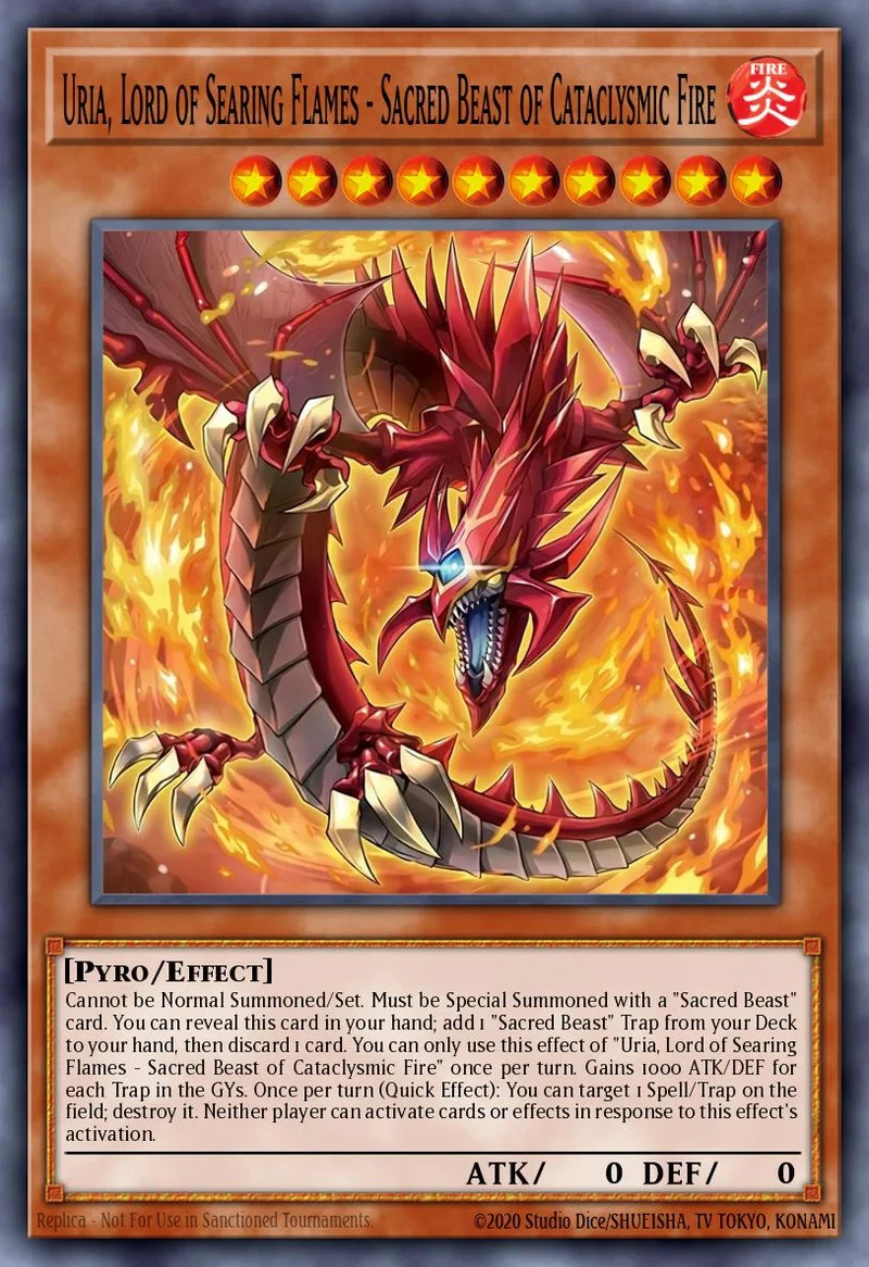 3X Inferno of the Sacred Beasts – Uria, Lord of the Searing Flames